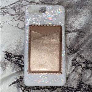 iPhone 8+ case with card wallet